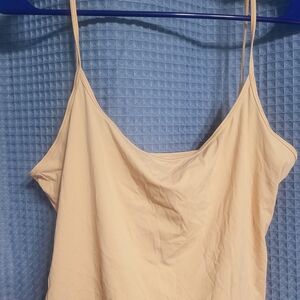 Chic Beige Spaghetti Strap Camisole